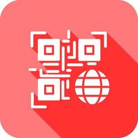 QR Code Website Icon Design vector