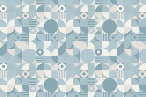 Geometric bauhaus element shapes seamless repeat pattern vector