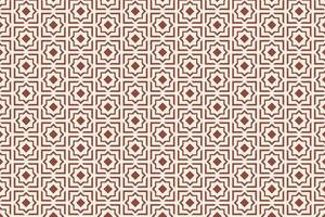 Geometric shapes arabic style design seamless repeat pattern vector