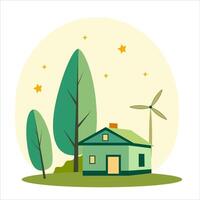 clean energy from renewable wind sources vector