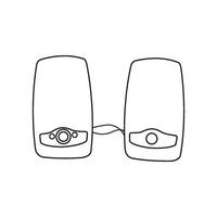 computer speakers design vector