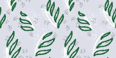 Strokes brush abstract organic shapes seamless pattern. background with hand drawn unique forms and texture print. Contemporary plain repeated ornament vector