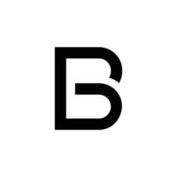 Letter Gb or Bg initial modern line art logo vector