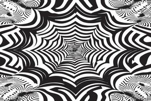 Clean Monochrome Texture Design Featuring Hypnotizing Illusions vector
