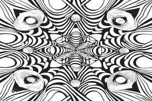 Stunning Black and White Illusion Texture on Crisp Background vector