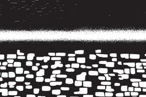 Intricate Black Overlay on Pure White Background vector