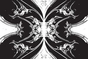 Black and White Minimalist Overlay Patterns vector