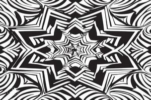 Black and White Dynamic Illusion Texture for Artistic Backgrounds vector