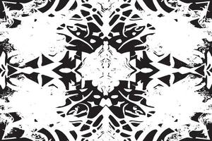 Artistic Black Abstract Texture on Bright White Canvas for Creative Overlays vector