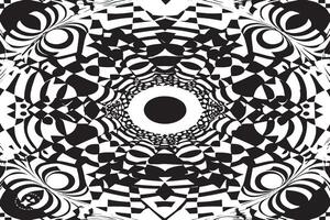 High Contrast Monochrome Illusion Patterns for Overlay Design vector