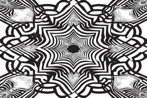 Black and White Textural Illusion Art for Background Design vector