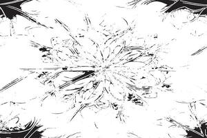 Artistic Black Texture Shapes on Clean White Background vector