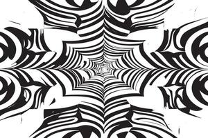 Artistic Illusion Texture in Black and White on White Background vector