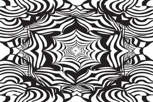 High Contrast Illusion Art Texture on White Background for Overlays vector