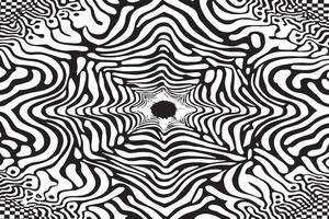 Abstract Black and White Texture Patterns for Illusion Effects vector