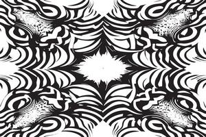 Black and White Optical Art Overlay Texture on White Background vector