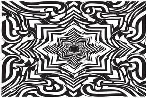 Dynamic Illusion Art Texture in Monochrome for Modern Backgrounds vector