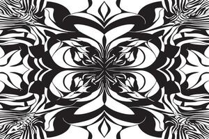 Abstract Hypnotizing Patterns on Crisp White Background vector