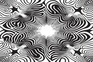 Artistic Black and White Illusion Patterns for Modern Textures vector