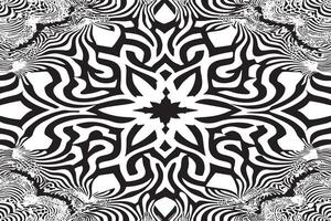 Black and White Hypnotizing Art Patterns for Overlay Design vector
