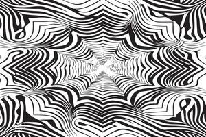 Optical Illusion Art Texture Design on Pure White Canvas vector