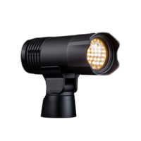LED spotlight with adjustable beam angle and high brightness on transparent background png