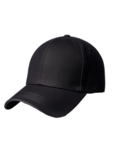 Stylish baseball cap with textured fabric and adjustable strap on transparent background png