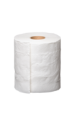 Roll of white paper towels on transparent background png
