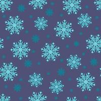 Seamless pattern on Future Dusk background with snowflakes.Pattern for Christmas and New Year vector