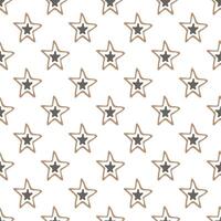 Seamless pattern with cute stars doodle for decorative print, wrapping paper, greeting cards, wallpaper and fabric vector
