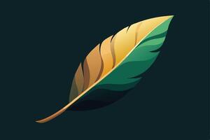 Minimal Banana Leaf with Subtle Organic Texture vector