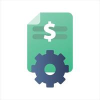 development report modern minimalist finance icon vector