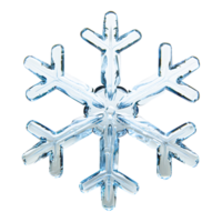 Crystal Snowflake with Intricate Design and Frosty Texture png