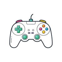 Gamepad Controller - Minimalist Gaming Device Illustration for Modern Entertainment Art vector