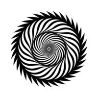 Abstract Circle Lines Spiral - Minimalist Black and White Geometric Design for Modern and Stylish Art vector