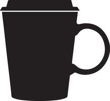 Mug Icon Silhouettes for Social Media Graphics vector