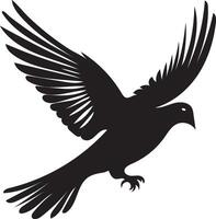 Dove Bird Silhouette A Symbol of Peace in Art and Design vector