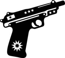 Gun Silhouette Design History and Modern Applications vector