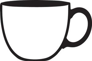 Mug Icon Silhouette A Step by Step Guide vector
