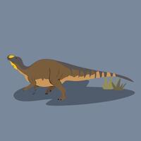 Muttaburrasaurus was a genus of herbivorous iguanodontian ornithopod dinosaur, which lived in what is now northeastern Australia vector