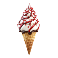 Ice Cream Cone with Chocolate png