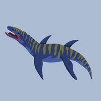 Liopleurodon Dinosaur Carnivore Large predator, known for its massive jaws vector