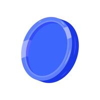 Coin flat illustration. Money currency concept. vector