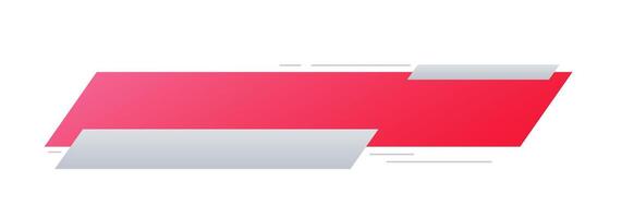 Futuristic element illustration. Colorful lower third overlay. vector