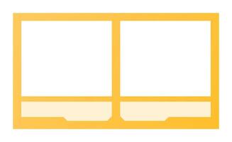 Landscape frame for media player interface. Online stream futuristic technology style. vector