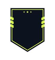 Shield frame illustration. Defense design concept. vector