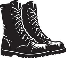 Silhouette of lightweight boot vector