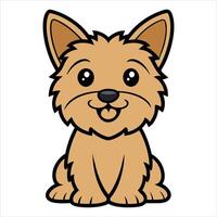 Cute Cairn Terrier Dog Illustration for Creative Projects vector
