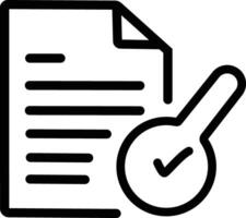 Minimalistic linear review icon for web and mobile applications and audit graphics vector