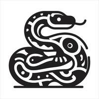 2025 snake zodiac year seal stamp,traditional style seal stamp of Chinese character with snake illustration for New Year vector